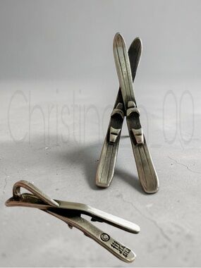 James Avery pendant snow skis pair crisscross